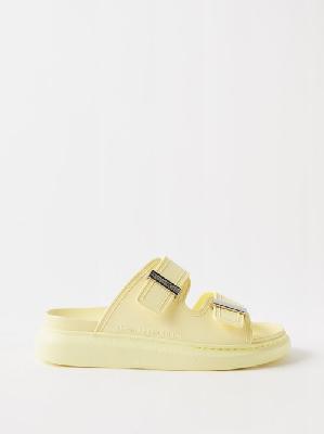 Alexander Mcqueen - Hybrid Double-strap Rubber Sandals - Womens - Yellow