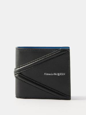Alexander Mcqueen - Harness Leather Bi-fold Wallet - Mens - Black - ONE SIZE