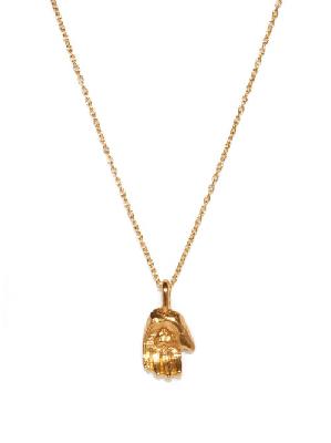 Alighieri - The Token Of Love Amulet 24kt Gold-plated Necklace - Womens - Gold - ONE SIZE