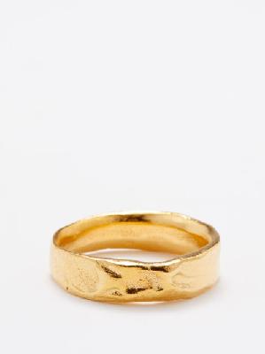 Alighieri - The Star Gazer 24kt Gold-plated Silver Ring - Mens - Gold - L