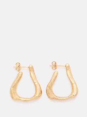 Alighieri - The Link Of Wanderlust 24kt Gold-plated Earrings - Womens - Yellow Gold - ONE SIZE