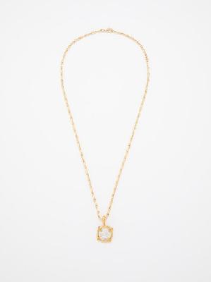 Alighieri - The Gilded Frame 24kt Gold-plated Necklace - Womens - Gold Silver - ONE SIZE