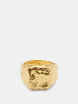 Alighieri - The Lost Dreamer Recycled 24kt Gold-plated Ring - Mens - Gold - L