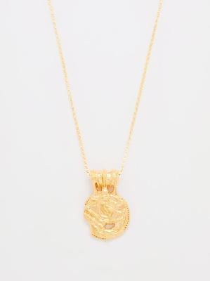 Alighieri - Medium Illuminated Eye 24kt Gold-plated Necklace - Mens - Gold - ONE SIZE