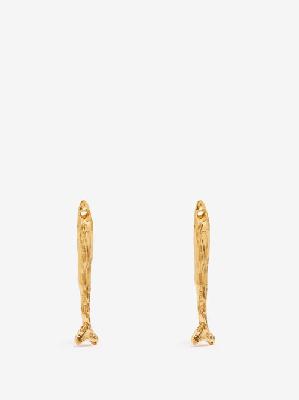 Alighieri - The Gone Fishing 24kt Gold-plated Single Earring - Womens - Gold - ONE SIZE
