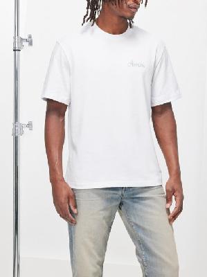 Amiri - Lanesplitters-print Cotton-jersey T-shirt - Mens - White - M