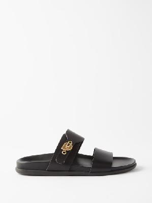 Ancient Greek Sandals - Latria Buckled Leather Sandals - Womens - Black - 38 EU/IT