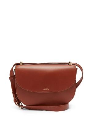 A.P.C. - Genève Cross-body Smooth-leather Bag - Womens - Tan - ONE SIZE