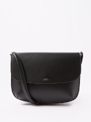A.P.C. - Sarah Smooth-leather Shoulder Bag - Womens - Black - ONE SIZE