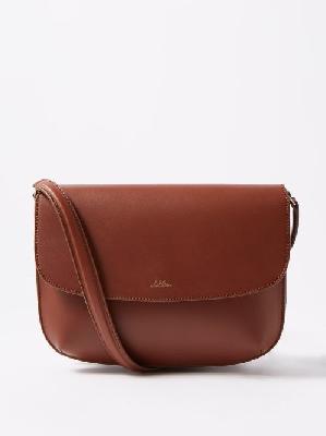 A.P.C. - Sarah Smooth-leather Shoulder Bag - Womens - Tan - ONE SIZE