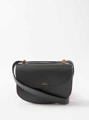 A.P.C. - Genève Mini Leather Cross-body Bag - Womens - Black - ONE SIZE