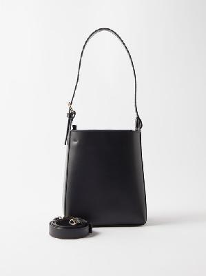 A.P.C. - Virginie Small Leather Tote Bag - Womens - Black - ONE SIZE