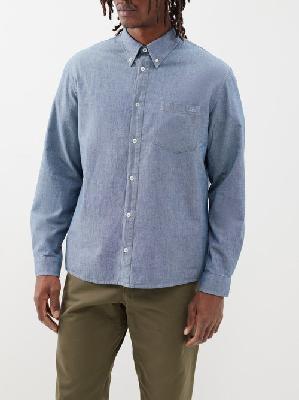 A.P.C. - Edouard Organic-cotton Shirt - Mens - Blue - M