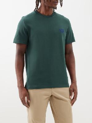 A.P.C. - Raymond Logo-embroidered Cotton T-shirt - Mens - Dark Green - 3XL