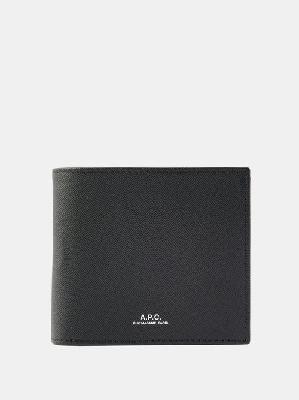 A.P.C. - New London Leather Bi-fold Wallet - Mens - Black - ONE SIZE