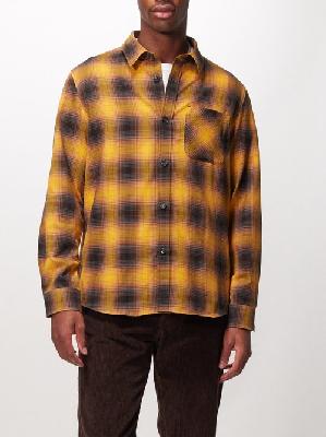 A.P.C. - Trek Checked Cotton Shirt - Mens - Yellow Multi - L