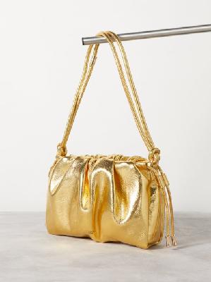A.P.C. - Ninon Mini Metallic Faux-leather Shoulder Bag - Womens - Gold - ONE SIZE