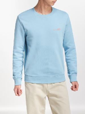 A.P.C. - Item Organic Cotton-jersey Sweatshirt - Mens - Blue - M