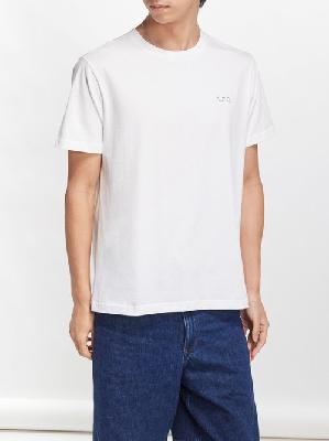 A.P.C. - Nolan Cotton-jersey T-shirt - Mens - White - 3XL