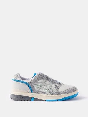 Asics - Ex89 Faux-leather Trainers - Mens - White Blue - 10.5 UK