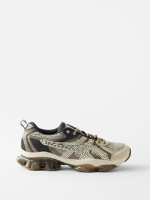 Asics - Gel-quantum Kinetic Mesh And Faux-leather Trainers - Mens - Brown Multi - 10.5 UK