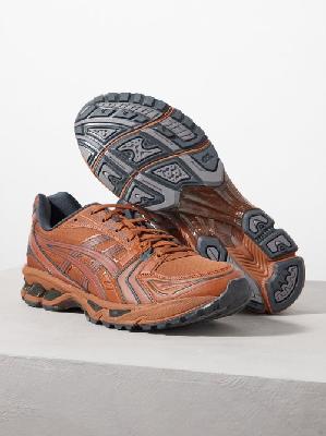 Asics - Gel-kayano 14 Faux-leather And Mesh Trainers - Mens - Terracotta Multi - 10.5 UK