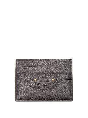 Balenciaga - Neo Classic Grained-leather Cardholder - Womens - Black