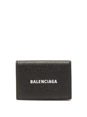 Balenciaga - Cash Logo-print Leather Wallet - Mens - Black Multi - ONE SIZE