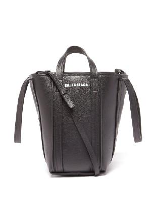 Balenciaga - Everyday Logo-print Leather Tote Bag - Womens - Black - ONE SIZE