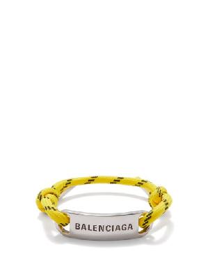 Balenciaga - Logo Corded Bracelet - Womens - Yellow