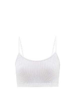 Balenciaga - Cropped Ribbed-jersey Top - Womens - White