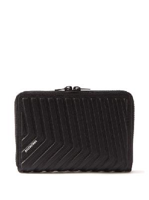 Balenciaga - Car Stripe-embossed Leather Ipad Mini Case - Mens - Black