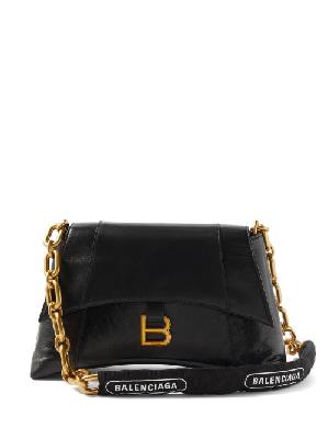 Balenciaga - Downtown S Chain-handle Leather Shoulder Bag - Womens - Black - ONE SIZE