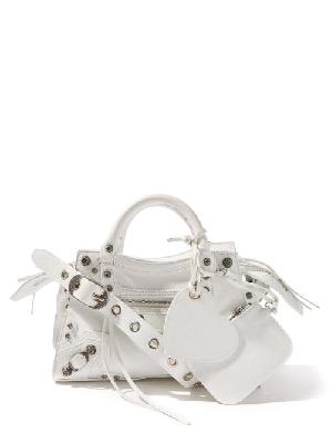 Balenciaga - Neo Cagole Xs Leather Shoulder Bag - Womens - White - ONE SIZE