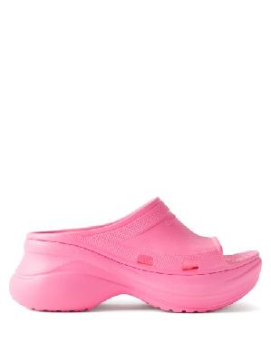 Balenciaga - X Crocs Rubber Slides - Womens - Pink - 35 EU/IT