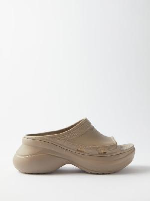 Balenciaga - X Crocs Rubber Slides - Womens - Brown - 36 EU/IT