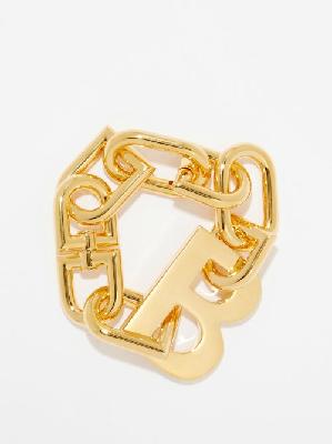 Balenciaga - B-logo Bracelet - Womens - Gold - S