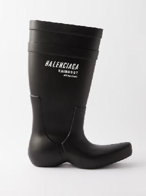 Balenciaga - Exacavator Rubber Rain Boots - Mens - Black - 39 EU