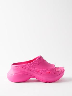 Balenciaga - X Crocs Rubber Slides - Womens - Pink - 36 EU/IT