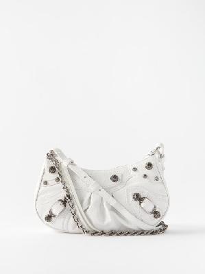 Balenciaga - Le Cagole Mini Leather Shoulder Bag - Womens - White - ONE SIZE