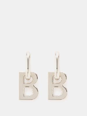 Balenciaga - B Chain Xl Metal Earrings - Womens - Silver - ONE SIZE