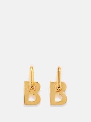 Balenciaga - B Drop Earrings - Womens - Gold - ONE SIZE