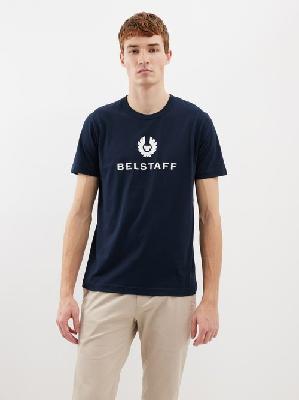 Belstaff - Signature Logo-print Cotton-jersey T-shirt - Mens - Navy - 3XL