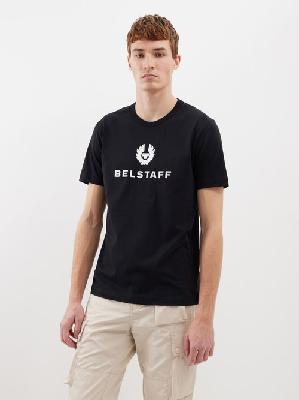 Belstaff - Signature Logo-print Cotton-jersey T-shirt - Mens - Black - L