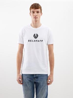 Belstaff - Signature Logo-print Cotton T-shirt - Mens - White - 3XL