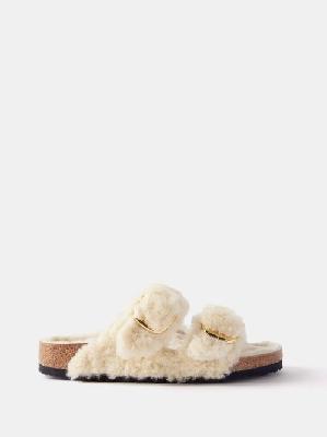 Birkenstock - Arizona Shearling Sandals - Womens - Cream - 36 EU/IT