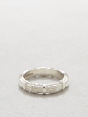 Bleue Burnham - Mini Bound Willow Sterling-silver Ring - Mens - Silver - R
