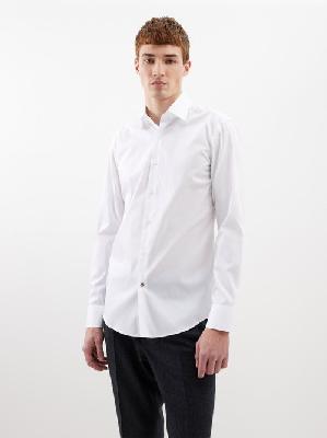 Boss - Hank Kent Cotton Poplin Shirt - Mens - White - 39 EU