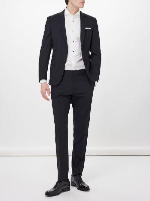 Boss - Slim-fit Virgin Wool-blend Suit - Mens - Black - 50 EU/IT