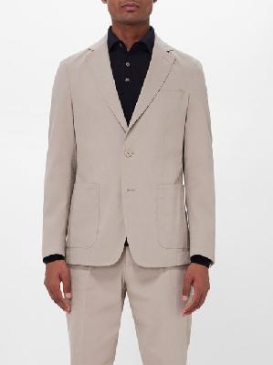 Boss - Hanry Linen-blend Jacket - Mens - Beige - 52 EU/IT